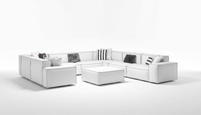 Taburete Blanco Salón Elegante Mueble Lujo Diseño Estilo Italiano