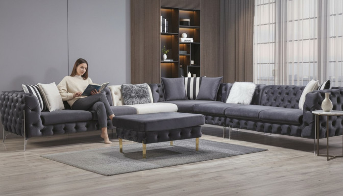 Sofá esquinero sofá sofás acolchados sofá Chesterfield muebles