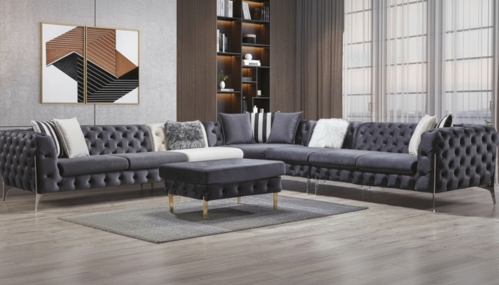 Sofá esquinero sofá sofás acolchados sofá Chesterfield muebles