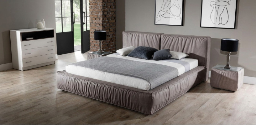 Mesita de noche marrón de madera diseño mueble mesa auxiliar dormitorio mesa