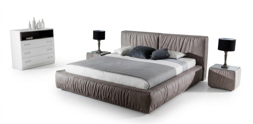 Mesita de noche marrón de madera diseño mueble mesa auxiliar dormitorio mesa