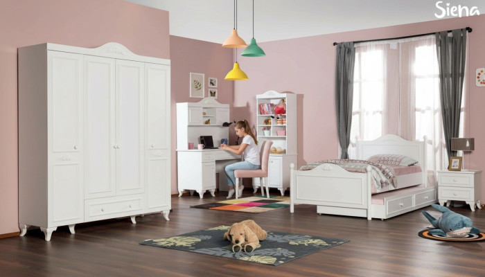 Armario Armario Armarios clásicos Muebles Madera para dormitorio Blanco Nuevo