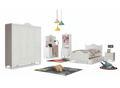 Armario Armario Armarios clásicos Muebles Madera para dormitorio Blanco Nuevo