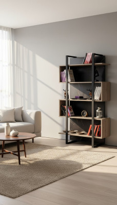 Estantería de libros moderna de madera para habitación infantil en color marrón, mueble de diseño para dormitorio nuevo.