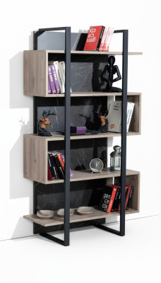 Estantería de libros moderna de madera para habitación infantil en color marrón, mueble de diseño para dormitorio nuevo.