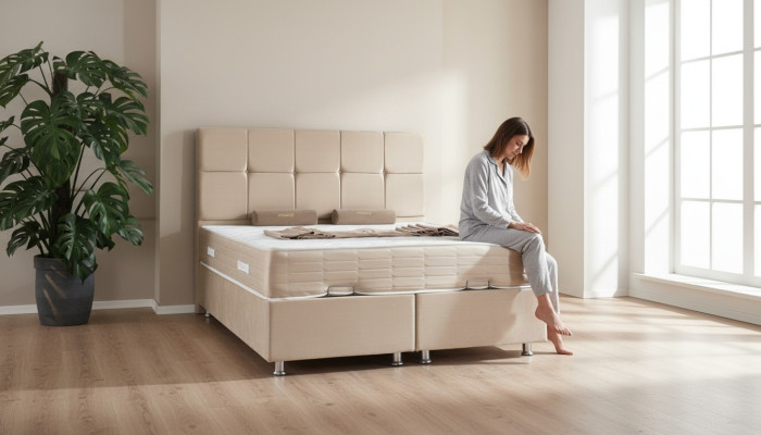 Cama boxspring de lujo cama doble muebles de dormitorio 120x200cm
