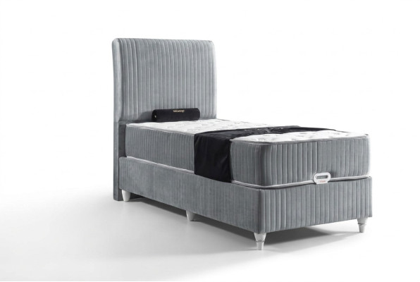 Cama box spring de lujo para hotel con colchón individual de 90x200.