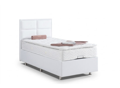 Cama boxspring camas individuales muebles camas 120x200cm con colchón doble.