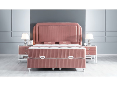 Mesilla de noche rosa, consolas modernas, diseño de mesas de noche 1x.