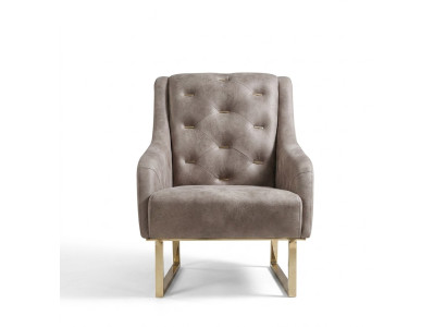 Sillón de tela de lujo para sala de estar, diseño de muebles sillas Chesterfield modernas.