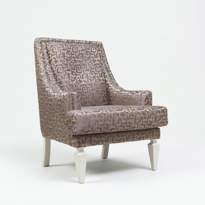 Sillón de salón marrón diseñador de hotel de una plaza muebles de salón