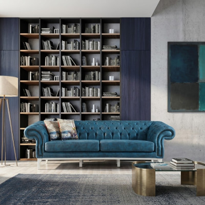 Sofás tapizados de 3 plazas estilo moderno para salón, sofás-cama, muebles de diseñador.