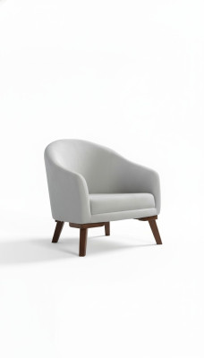 Diseñador de textiles acolchados de madera de 1 asiento, sofá acolchado, silla moderna nueva.