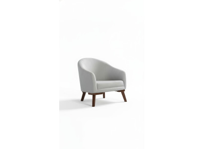 Diseñador de textiles acolchados de madera de 1 asiento, sofá acolchado, silla moderna nueva.
