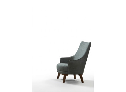 Sillón moderno de diseño de una plaza para sala de estar, tapizado de muebles.
