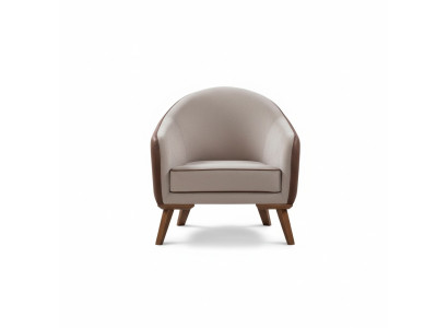 Sillón individual de tela para sala de estar, diseño de salón, muebles, color gris.