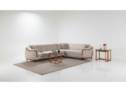 Sofá de esquina Chesterfield, sofá tapizado, sofá, muebles de sofá.