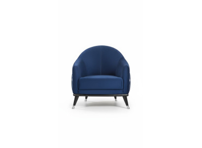 Sillón de lujo de 1 plaza para sala de estar, de tela de poliéster, estilo moderno.