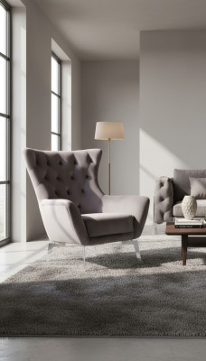 Sillón de lujo individual 1 plaza Tapizado Diseño Textil Moderno
