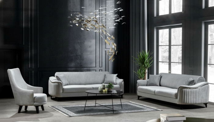 Conjunto de sofá Sofá de lujo Conjunto de lujo Sofás Sillón 331 Asiento Moderno de 3 piezas