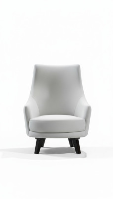 Moderno sillón de sala de estar diseño de un solo asiento color gris de madera textil.