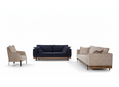 Conjunto de sofás Sofá Sillón Sofás de tres plazas 3+3+1 Asiento Conjunto Moderno.