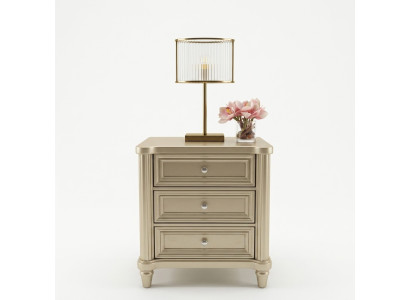 Mesitas de noche Mesita de noche Consola de noche Diseño Dormitorio Mesa auxiliar Oro Madera