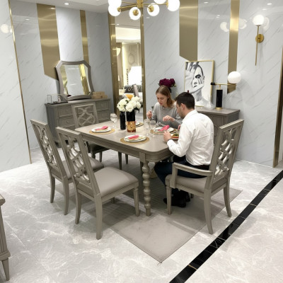 Juego de muebles de madera conjunto de comedor conjunto de comedor 6x set de sillas sillas nuevo