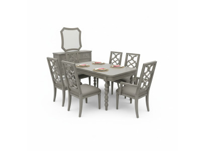 Juego de muebles de madera conjunto de comedor conjunto de comedor 6x set de sillas sillas nuevo