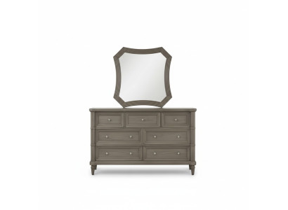 Cómoda de lujo con espejo estilo diseño muebles modernos cómoda dormitorio nueva marrón