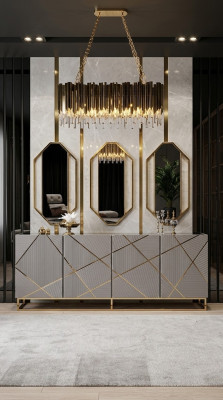 Salón aparador cómoda gris aparadores armarios mobiliario madera
