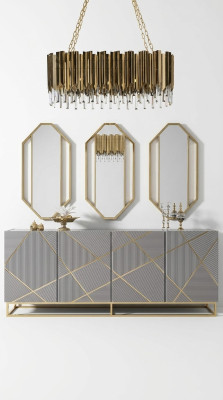 Salón aparador cómoda gris aparadores armarios mobiliario madera