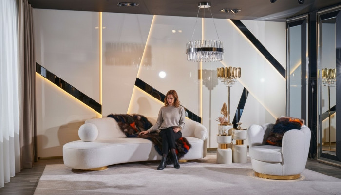 Sofá de lujo blanco, juego de sofá, sillón de 3+1 plazas, grupo de sofás de diseño en tela.