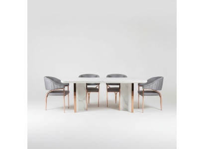 Mesa de comedor Conjunto Grupo Comedor Mesa Silla Set 4x Silla 5 piezas Nuevo