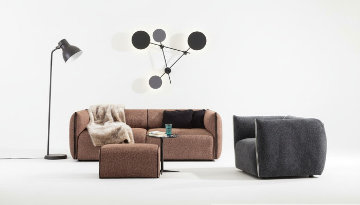 Luxus sofá 4+1 muebles sofá conjunto de sofás 2 piezas conjunto de sofás marrón