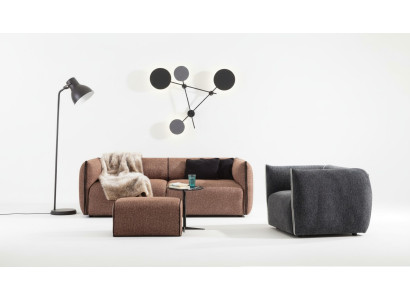 Luxus sofá 4+1 muebles sofá conjunto de sofás 2 piezas conjunto de sofás marrón