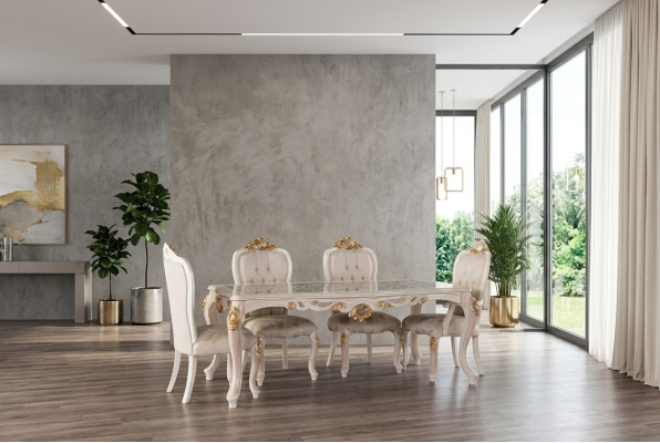 MESA COMEDORMESA DE COMEDORMESA DE COMEDOR DE MADERA MESAS DE MADERA DE LUJO BARROCO MUEBLES DE COMEDOR NUEVOS