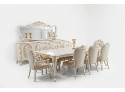 Mesas Mesa de comedor Mesa de comedor Comedor Madera Mesa Barroca Comedor de lujo Muebles Nuevos