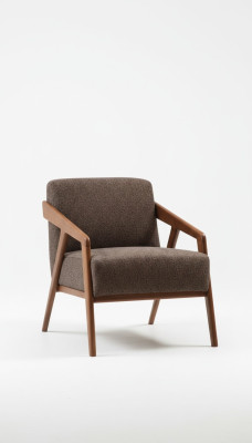 Sillón de sala de estar de 1 asiento de tela de poliéster estilo moderno diseño de lujo nuevo