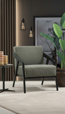 Sillón Asiento Sala de estar Tejido Poliéster Estilo Moderno Diseño Lujo