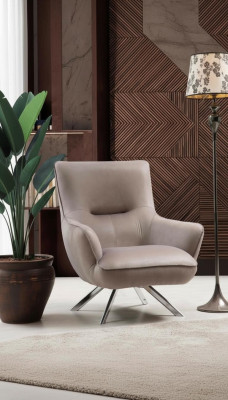 Sillón orejero de lujo 1 plaza tapizado asiento diseñador moderno