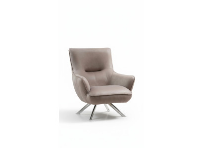 Sillón orejero de lujo 1 plaza tapizado asiento diseñador moderno