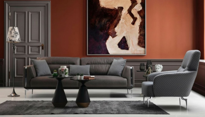 Conjunto de sofás de lujo Sofá Juego de sofás Sofás de 3 plazas + 1 sillón Moderno Poliéster Nuevo