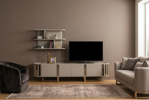 Mueble de salón, mueble RTV, estantería, conjunto de muebles para TV, soporte para TV, aparador, cómoda para sala de estar.