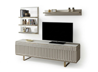Soporte de televisión de lujo - Salón RTV Lowboard Sideboard Cómoda Mueble de pared moderno nuevo