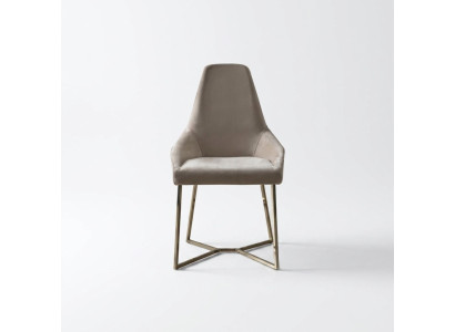 Silla de salón, silla de comedor de lujo beige, silla, sillas, diseño moderno, muebles.
