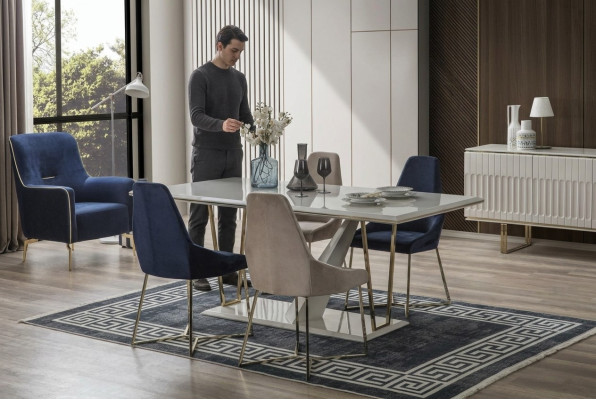 Mesa de comedor Mesa de comedor Esquina de comedor Mesa Mesas Comedor de lujo Comedor moderno Diseño