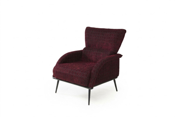 Silla individual de tela de un asiento, silla moderna de sala de estar, muebles de tela.