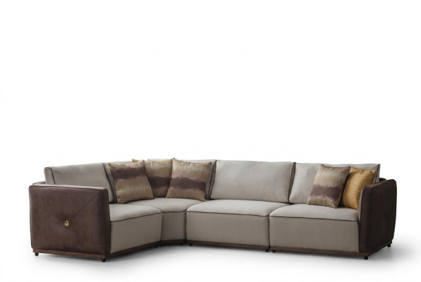 Sofá esquinero Sofás en forma de L Sofá esquinero Sala de estar Diseño de esquina de lujo Muebles de sofá