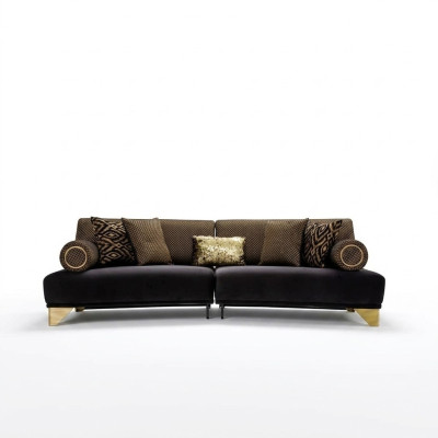 Sofá de tres plazas 3 plazas Sofás de lujo Sofá de tela para sala de estar 260cm Muebles